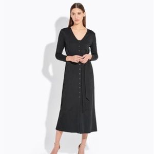 AYR The Concorde black rib knit dress size S